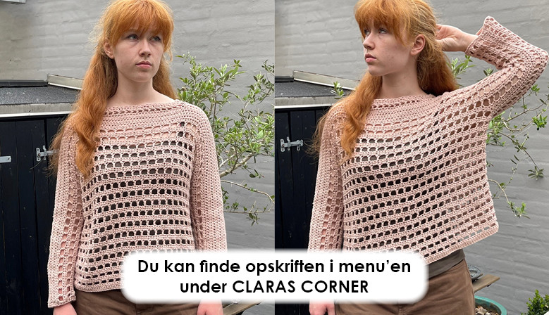 8/8 Karen Klarbæk Organic Color Cotton - Hér brugt til Seashell Zoe bluse